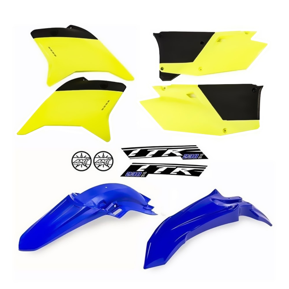 Kit Plástico Ttr 230 Amx Amarelo Fluor