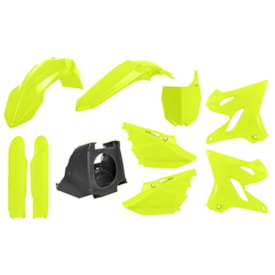 Kit Plástico Yz 125 02/21 - Yz 250 02/21 Polisport Restyling Amarelo Fluor
