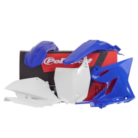 Kit Plástico Yz 125 15/16 - Yz 250 15/16 Polisport Azul Branco