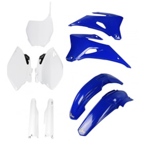 Segunda imagem do produto Kit Plástico Yzf 250 06/09 - Yzf 450 06/09 Completo Ufo Azul Branco