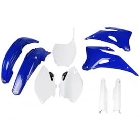 Kit Plástico Yzf 250 06/09 - Yzf 450 06/09 Completo Ufo Azul Branco