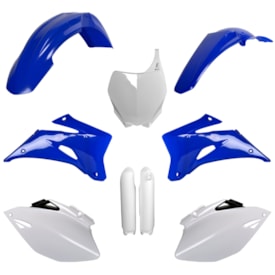 Kit Plástico Yzf 250 08/09 - Yzf 450 08/09 Completo Polisport Azul Branco