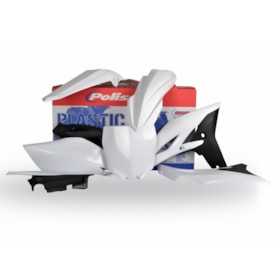Kit Plástico Yzf 250 10/13 Polisport Branco Preto