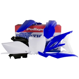 Kit Plástico Yzf 250 10/13 - Yzf 450 10/13 Completo Polisport Azul Branco