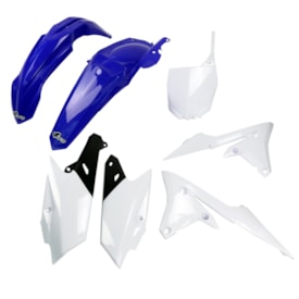 Kit Plástico Yzf 250 14/18 - Yzf 450 14/17 Completo Ufo Branco Azul