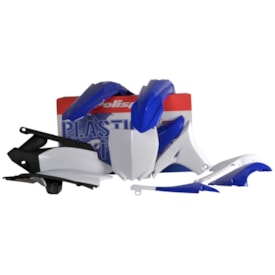 Kit Plástico Yzf 450 10/13 Polisport Azul Branco