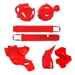 Kit Proteção Crf 250f Anker Iii Motor Quadro Balança Vermelho
