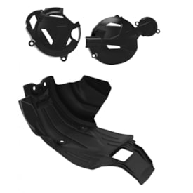 Kit Proteção Crf 250f Anker Motor Tampa Preto
