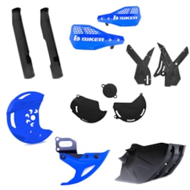 Segunda imagem do produto Kit Proteção Crf 250f Biker Azul Preto