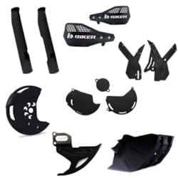 Kit Proteção Crf 250f Biker Preto
