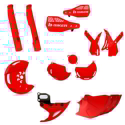 Kit Proteção Crf 250f Biker Vermelho