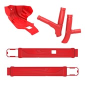 Kit Protetor De Motor / Quadro / Balança Crf 230 Anker Vermelho