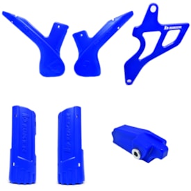 Kit Protetor Quadro/Eixo/Bengala/Pinhão Crf 230 Biker Azul