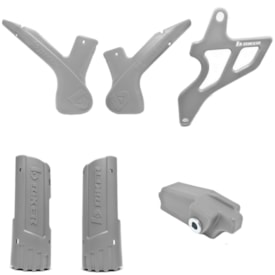 Kit Protetor Quadro/Eixo/Bengala/Pinhão Crf 230 Biker Cinza