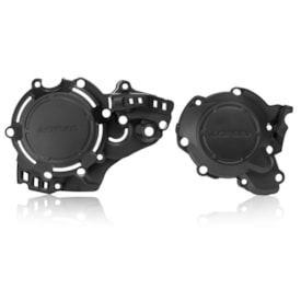 Kit Protetor Tampas do Motor Ktm Exc 250 17/19 - Exc 300 17/19 Acerbis Preto