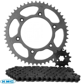 Kit Relação Kmc - Coroa - Corrente - Pinhão Crf 250r Sem Retentor