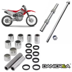 Segunda imagem do produto Kit Rolamento Link Balança Direção Crf 230 Danidrea