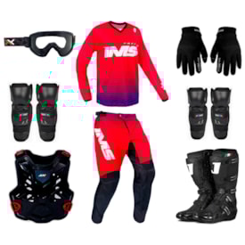 Kit Roupa Completo Ims Jett Amx 8 Itens Trilha