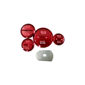 Kit Tampas do Motor Óleo Crf 250r 10/17 Master & Cia Vermelho