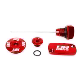 Kit Tampas Óleo Reservatório Vareta Crf 230 Br Parts Vermelho