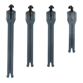 Kit Tiras de Bota Leatt Brace 4.5 - 5.5 Cinza