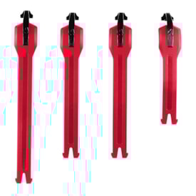 Kit Tiras de Bota Leatt Brace 4.5 - 5.5 Vinho