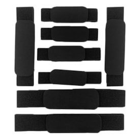 Kit Tiras Joelheira Hgf New Extreme Preto