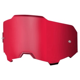 Lente 100% Armega Hiper Espelhada Vermelho