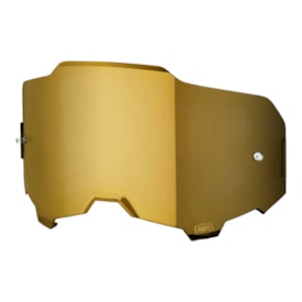 Lente Óculos 100% Armega - Armatic Espelhada Dourado