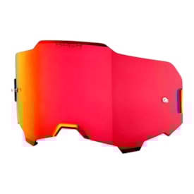 Lente Óculos 100% Armega Hiper Espelhada Vermelho