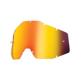 Lente Óculos 100% Juvenil Racecraft - Accuri - Strata Espelhada Vermelho