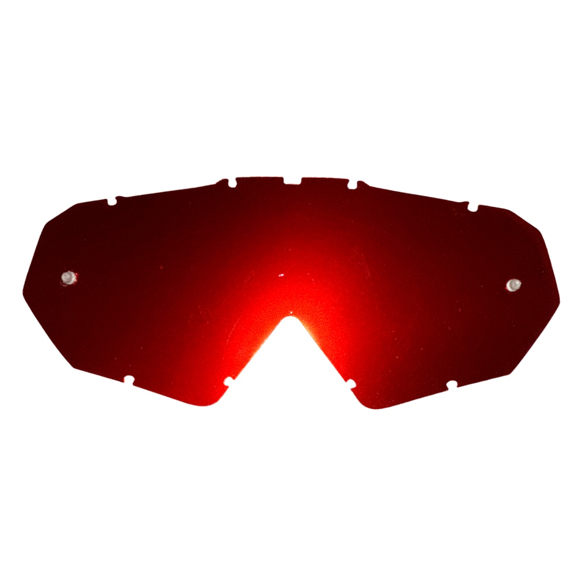 Lente Óculos Rider MX Force Espelhada Vermelho