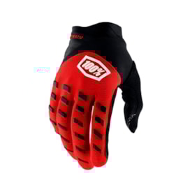 Segunda imagem do produto Luva 100% Airmatic Vermelho Preto