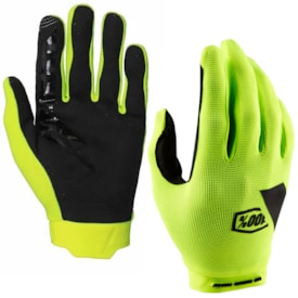 Luva 100% Ridecamp Amarelo Fluor