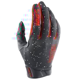 Segunda imagem do produto Luva 100% Ridefit Cinza Vermelho