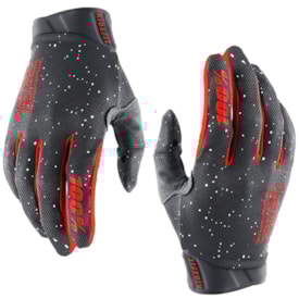 Luva 100% Ridefit Cinza Vermelho