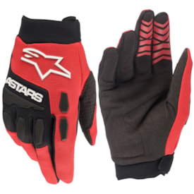 Luva Alpinestars Full Bore 22 Vermelho Preto