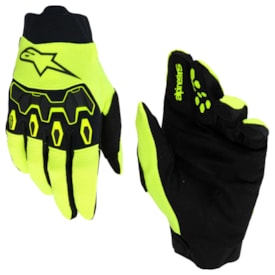 Luva Alpinestars Full Bore V2 Amarelo Fluor