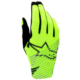 Segunda imagem do produto Luva Alpinestars Radar Pro Amarelo Fluor Cinza