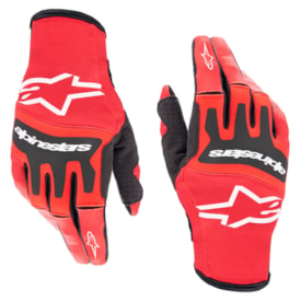 Luva Alpinestars Techstar 23 Vermelho Preto