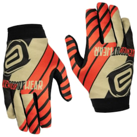 Luva Asw Race Moto Dna Areia Preto