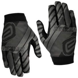 Luva Asw Race Moto Dna Preto Cinza