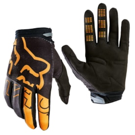 Luva Fox 180 Skew Preto Dourado
