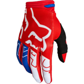 Segunda imagem do produto Luva Fox 180 Skew Vermelho Branco