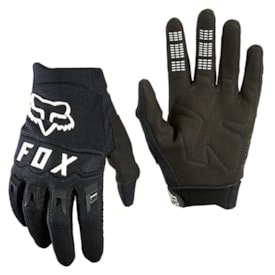 Luva Infantil Fox Dirtpaw Preto Branco