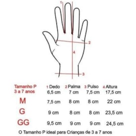 Segunda imagem do produto Luva Infantil Ims Army Preto Vermelho