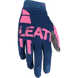 Luva Leatt Moto 1.5 Gripr Azul Rosa