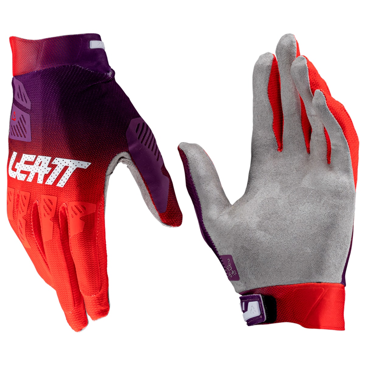 Luva Leatt Moto 2.5 X-Flow Vermelho Roxo