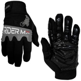 Luva Rider Mx Slim Fit Preto