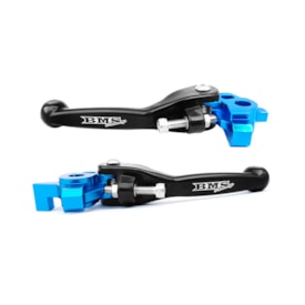 Manete Kit Husqvarna Magura 18/21 Retrátil Bms Nanotech Preto Azul